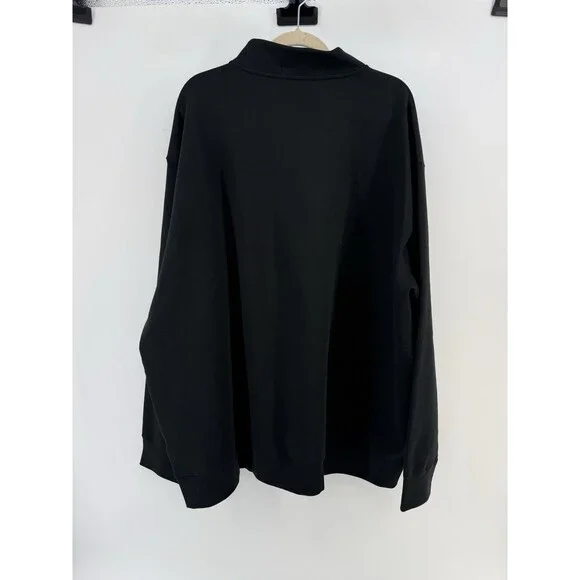 Polo Ralph Lauren Men's Double-Knit Quarter-Zip Pullover 4XB Black NWT